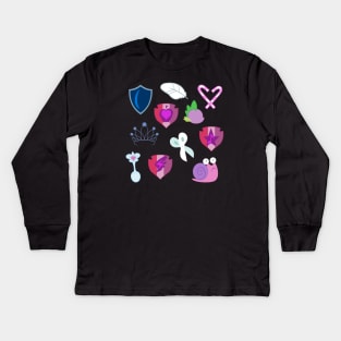 My little Pony - Foals of Ponyville Cutie Mark (with Nyx + Spike) Kids Long Sleeve T-Shirt